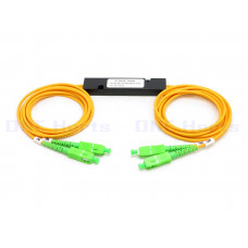 SCA-SCA202-OHZFP SC/APC光纖2分2單模分光器 2SCAPC 2分2分光器 電信級分光器 單模1分2光纖分路器 2比2拉錐式SC 定做分光比 FBT分路器